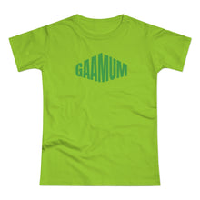 Load image into Gallery viewer, Single Jersey Women&#39;s T-shirt - GAA Mum (Green) Design
