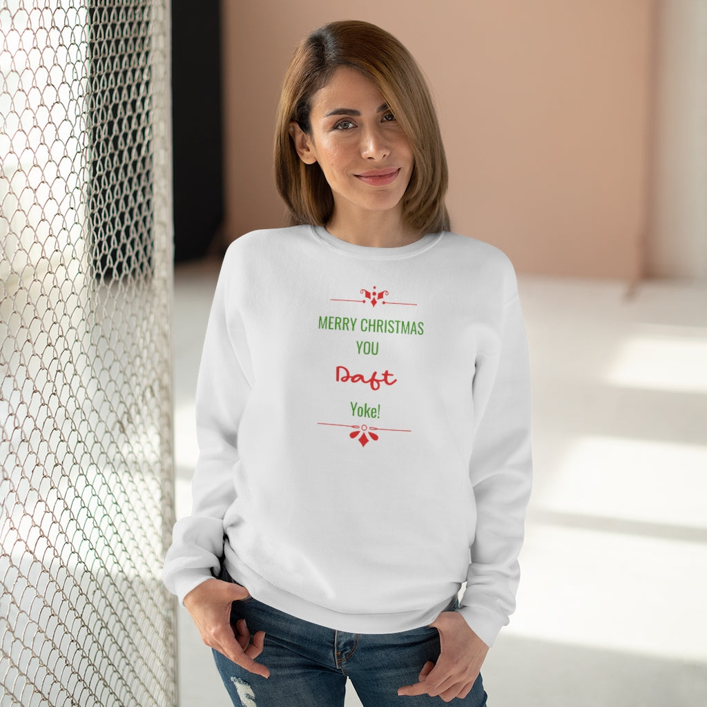 Fun Christmas sweater or Jumper - 'Merry Christmas You Daft